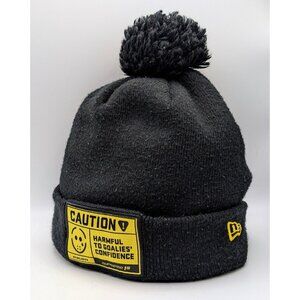 New Era Bauer Hockey Hat Beanie Sock Cap Winter Black Yellow NHL Caution